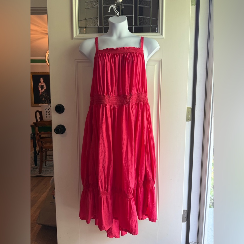 Anthropologie Daily Practice Pink Midi Dress